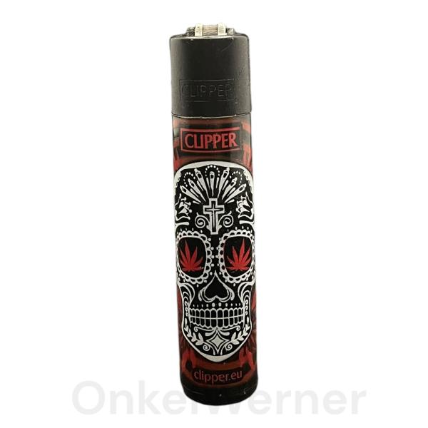 Red Skull Clipper Feuerzeug